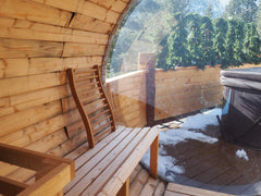 Home Sauna Experience close-up of cedar grain showing durable, stable wood