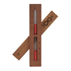Home Sauna Experience front view of cedar box timer showing elegant look and easy read