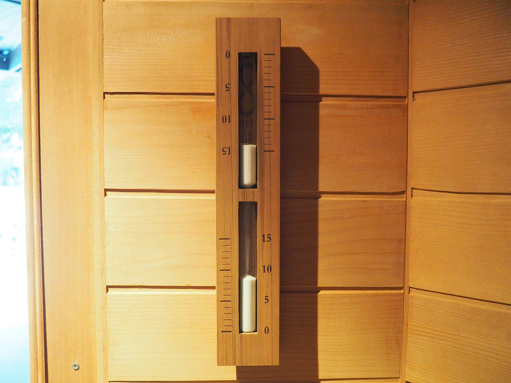Home Sauna Experience close-up of cedar grain detail showing natural texture and match