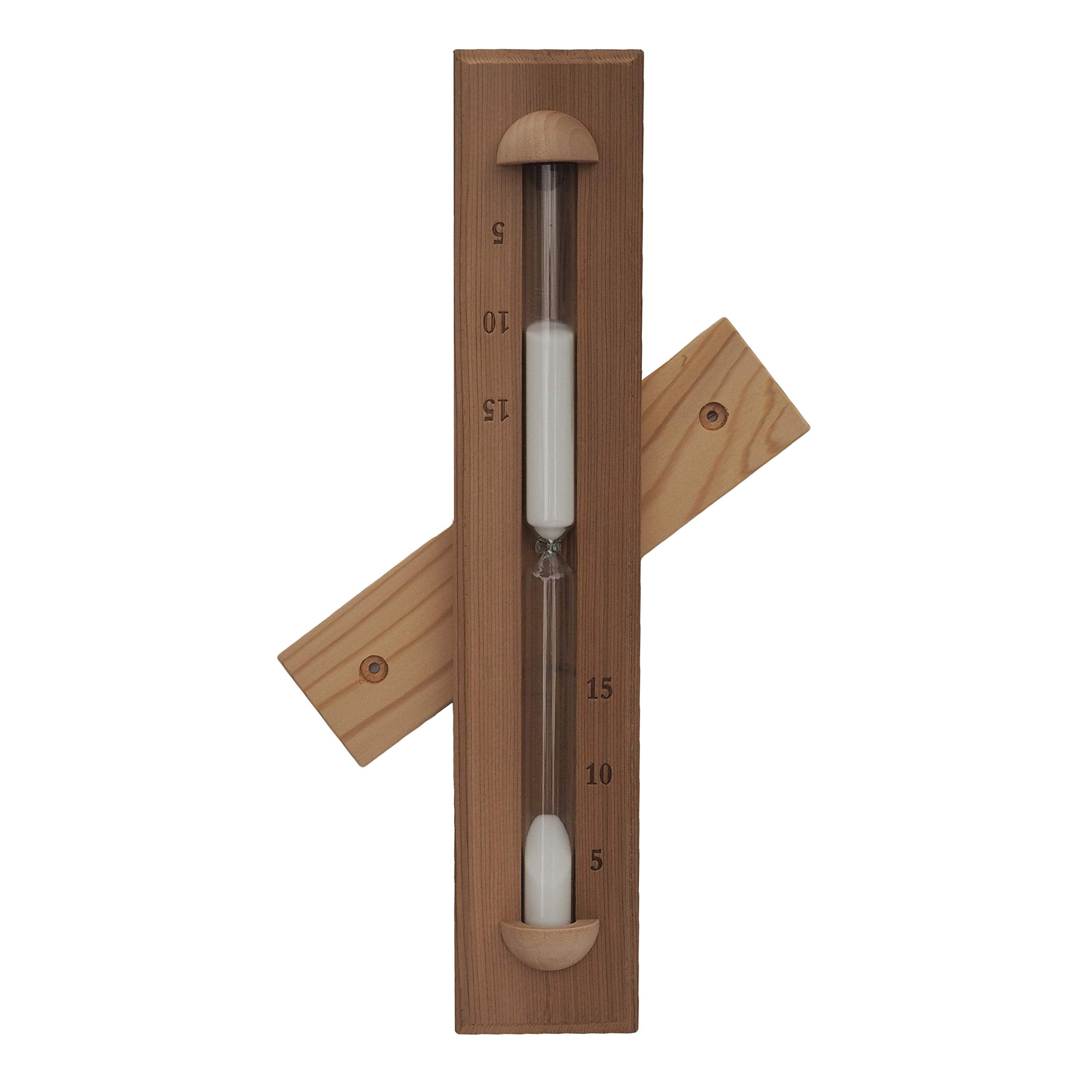 Home Sauna Experience cedar front view showing clean wall-mounted timer and elegant wood benefit