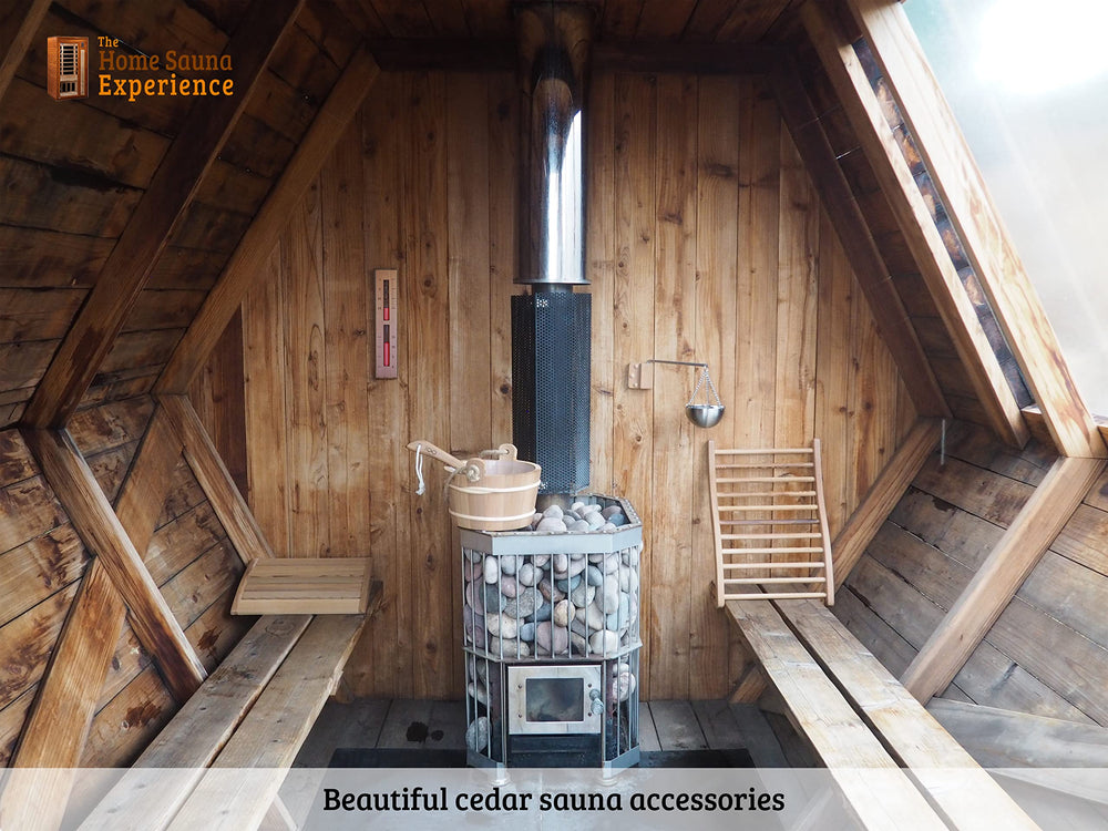 Home Sauna Experience screws and hidden mounting strip detail for concealed hardware