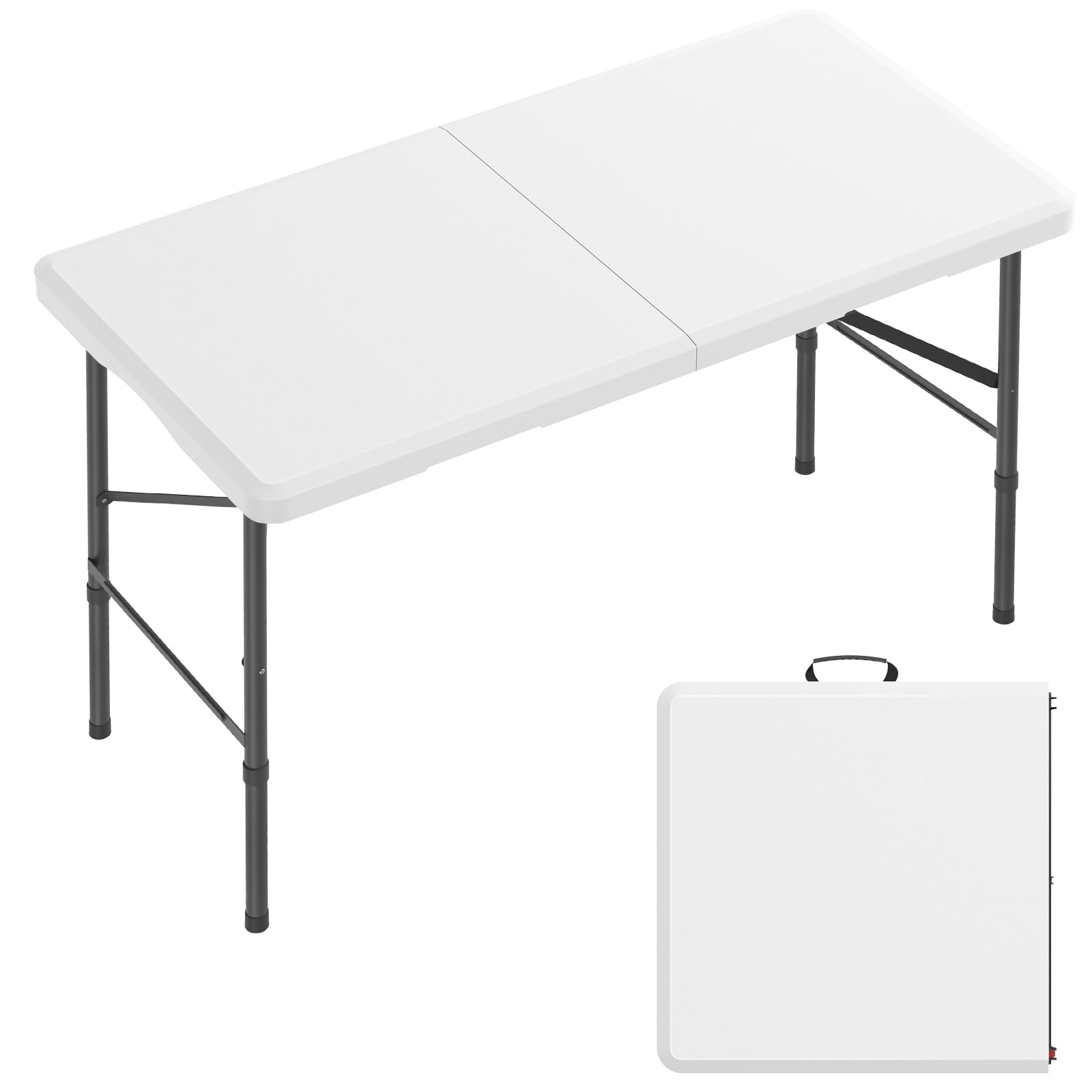 Hsundries front view showing full tabletop and sturdy legs for reliable support