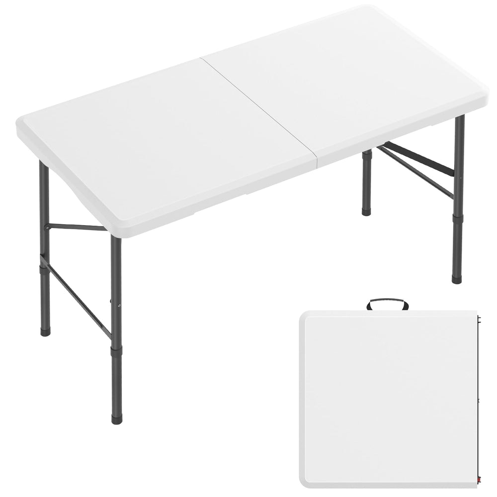 Hsundries front view showing full tabletop and sturdy legs for reliable support
