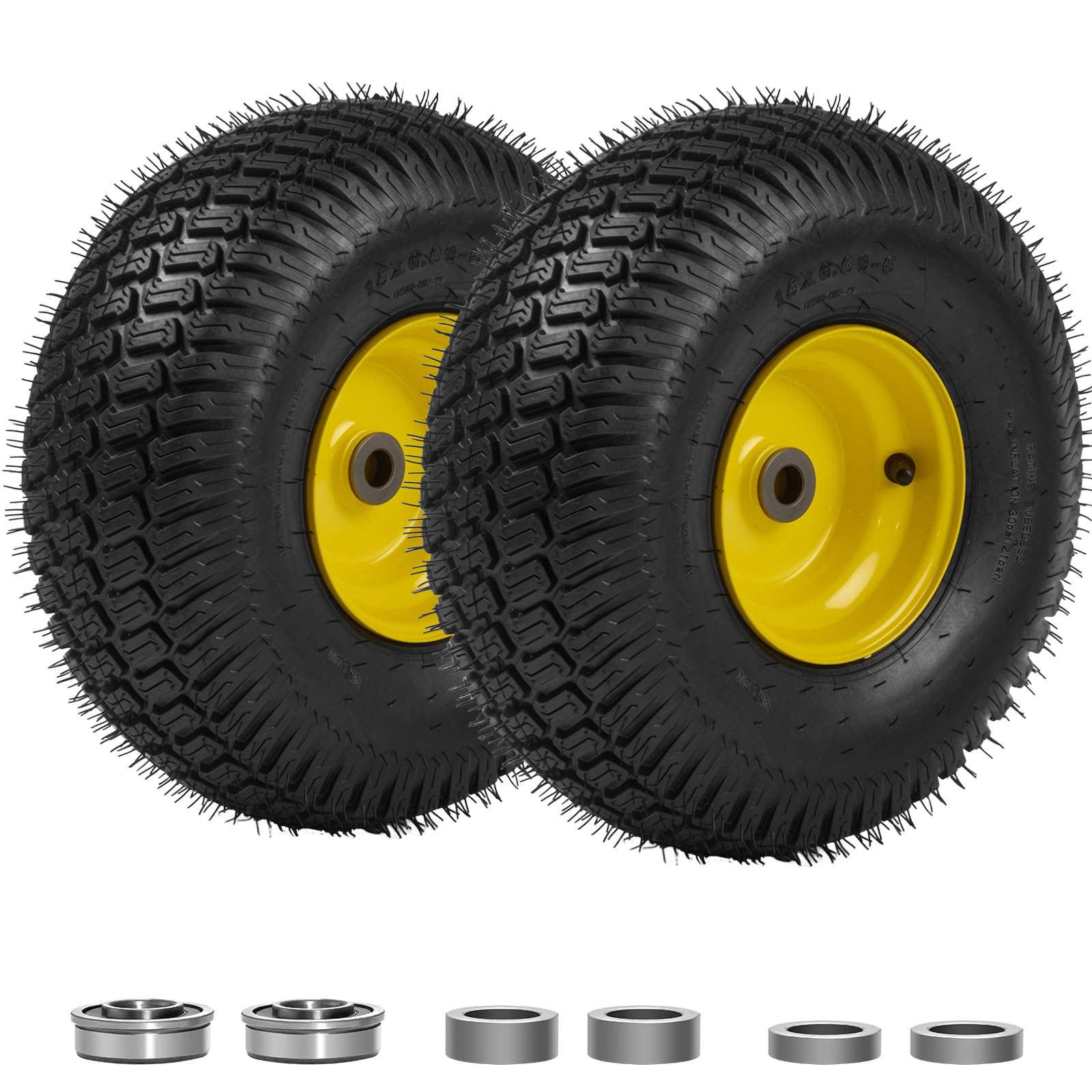Hsupawa front view of assembled wheel showing ready-to-install convenience