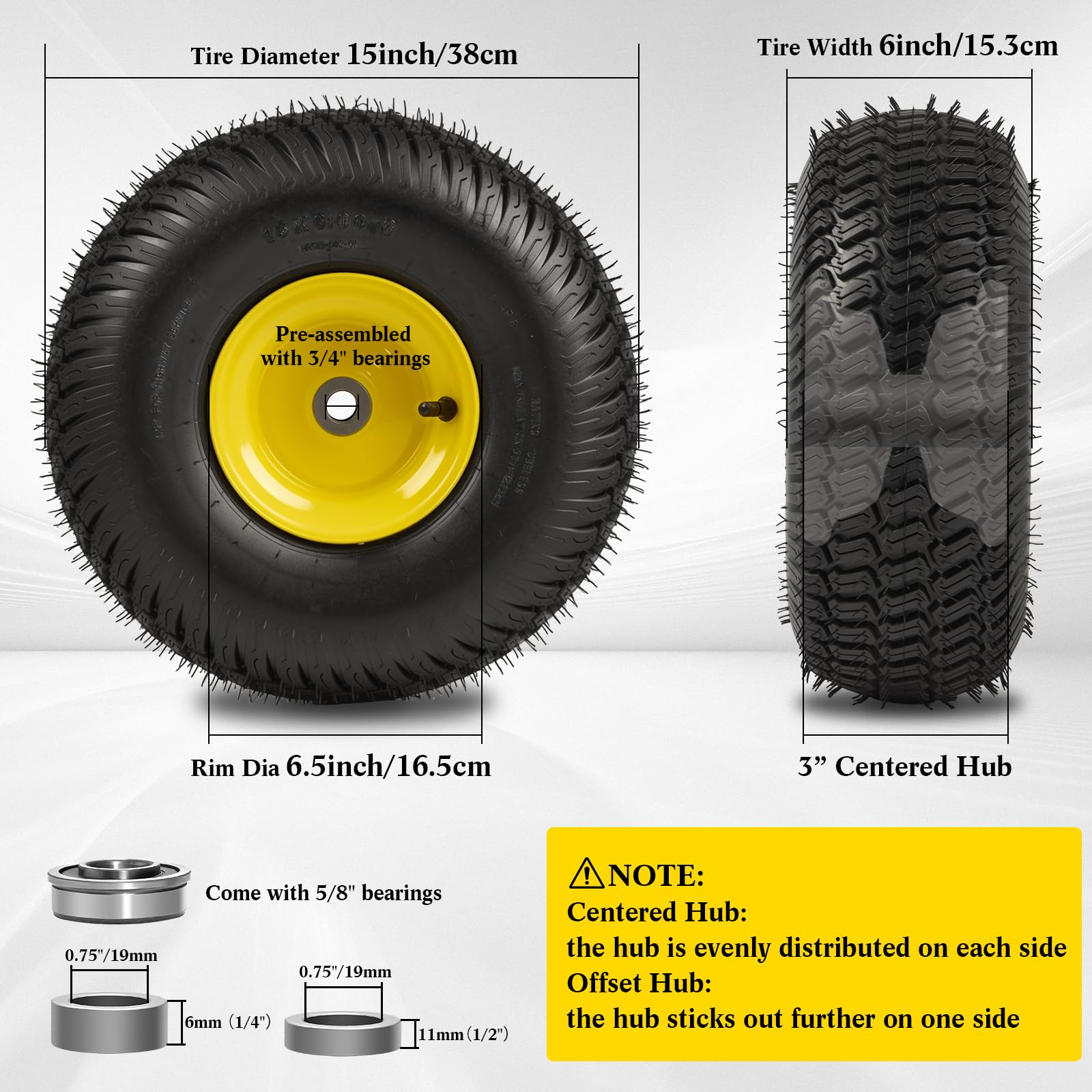 Hsupawa close-up of multi-trac tread for improved traction and turf care