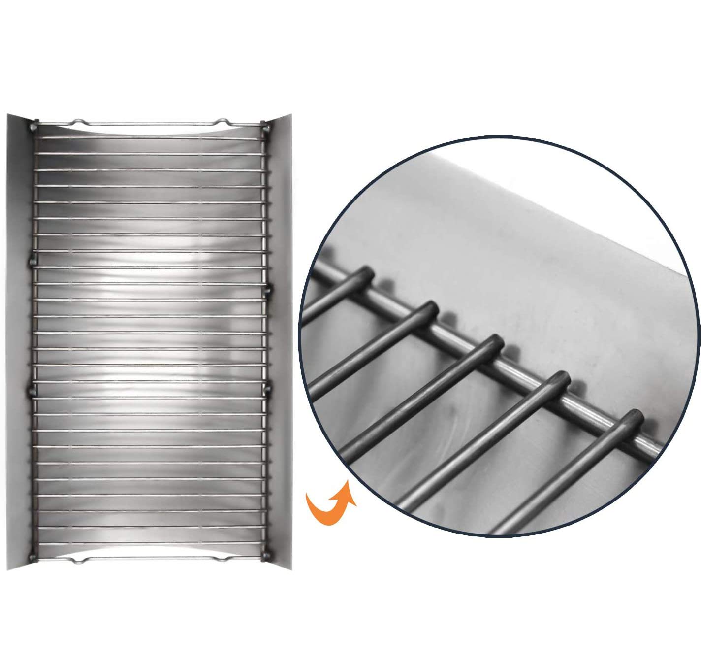 Htanch close-up stainless edge highlighting rust-resistant durability