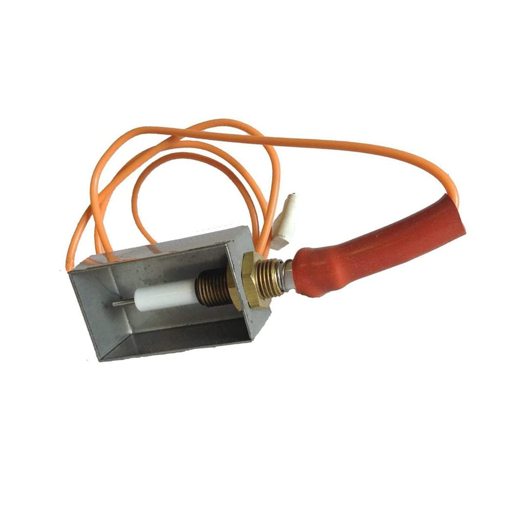 Close-up of Htanch electrode tip and ceramic insulator highlighting precise spark gap