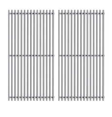 Htanch front view of two 15-inch replacement grates showing fit and finish benefits