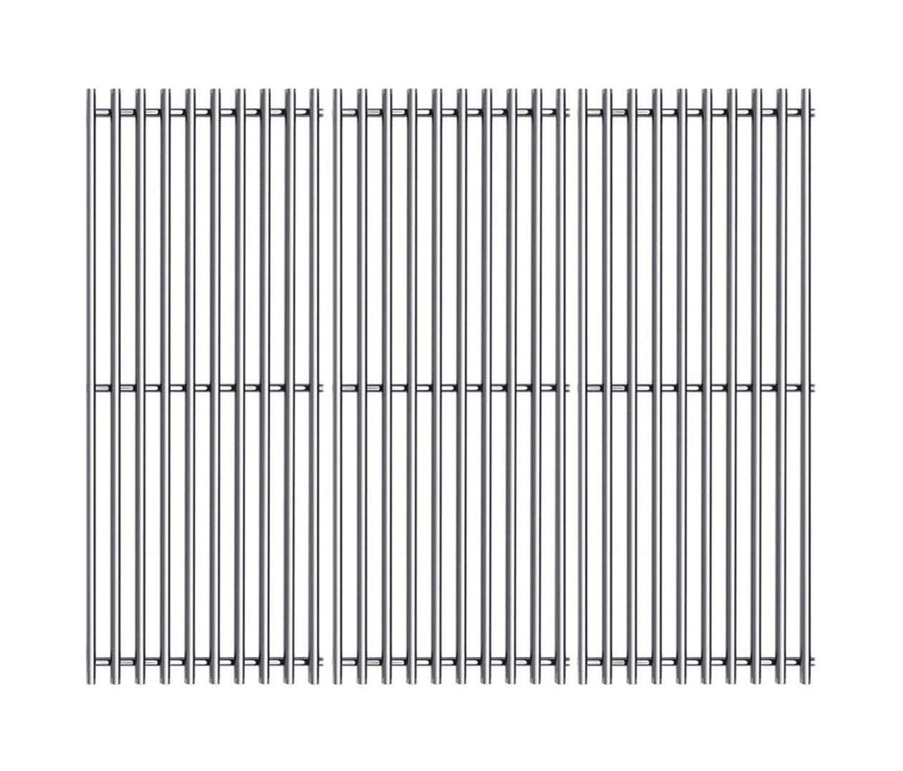 Htanch front view of three grates showing full replacement coverage and durability