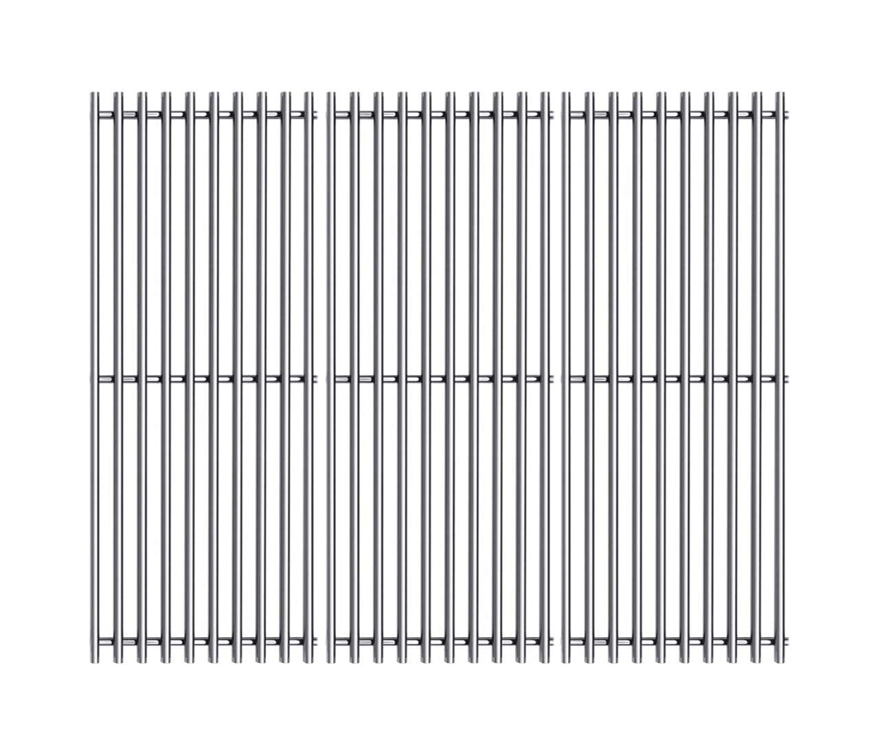 Htanch stainless steel grates front view showing full cooking surface and durable construction