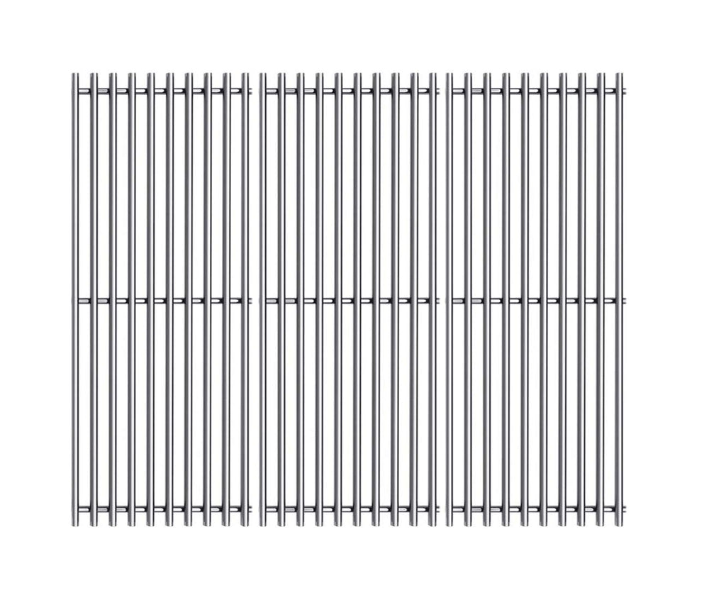 Htanch stainless steel grates front view showing full cooking surface and durable construction