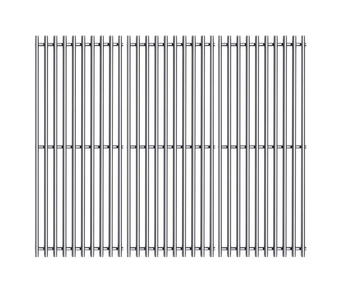 Htanch stainless steel grates front view showing full cooking surface and durable construction
