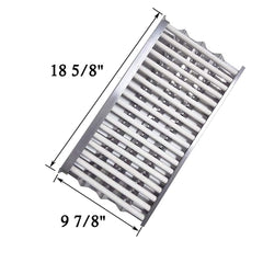 Htanch stainless steel heat plate close-up showing dimensions and durable finish for even heat distribution