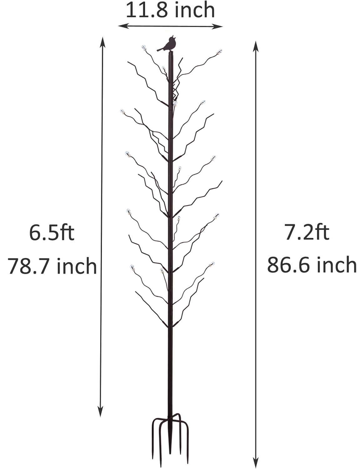 HUAGHEE next to person showing 7.2ft height and scale benefit
