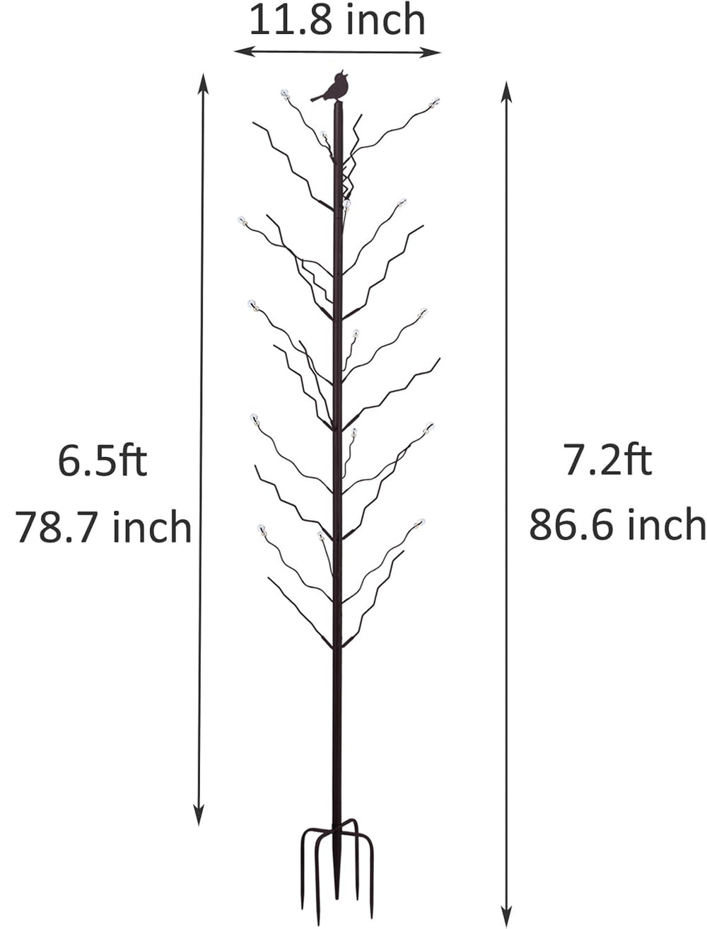 HUAGHEE next to person showing 7.2ft height and scale benefit
