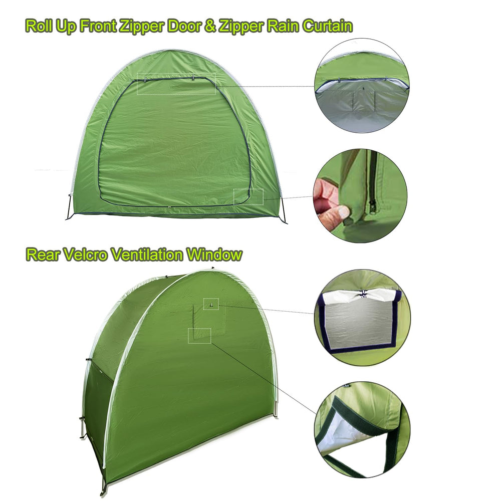 HuaKastro fiberglass poles and setup detail demonstrating quick assembly