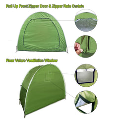 HuaKastro fiberglass poles and setup detail demonstrating quick assembly