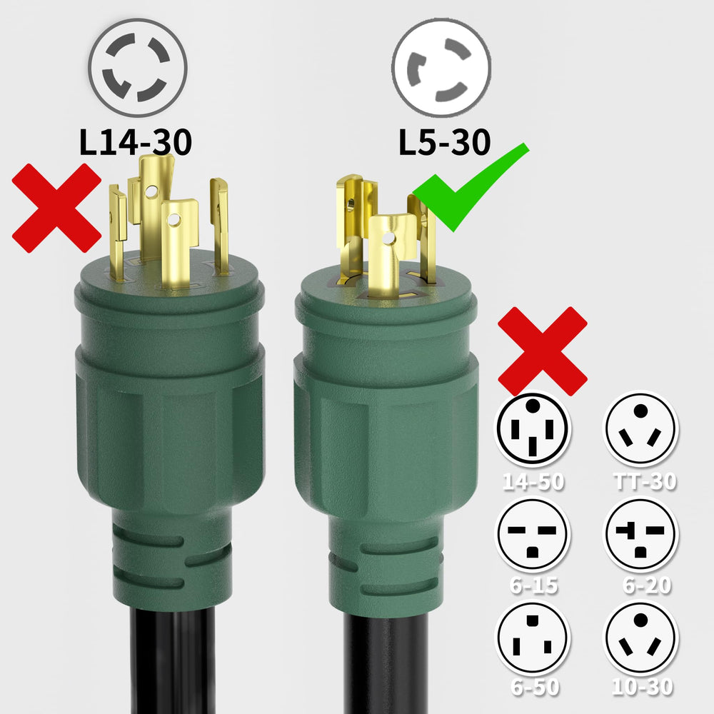 huanchain coiled 100 ft cable showing length for long power runs