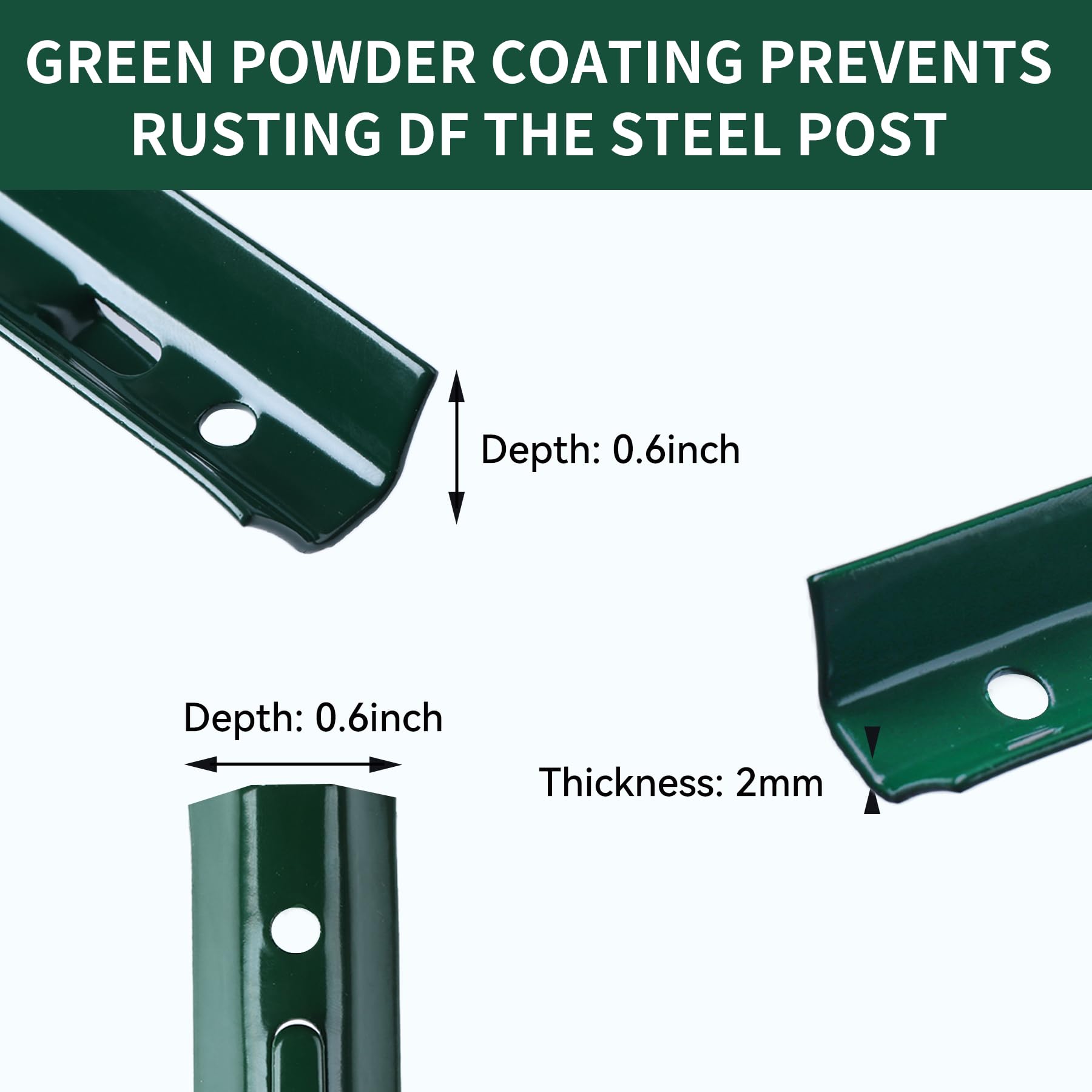 HuaSheWJ post inserted in soil demonstrating quick stable installation benefit