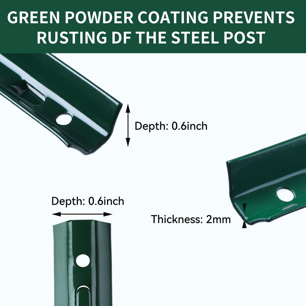 HuaSheWJ U post installed supporting garden wire mesh for plant protection