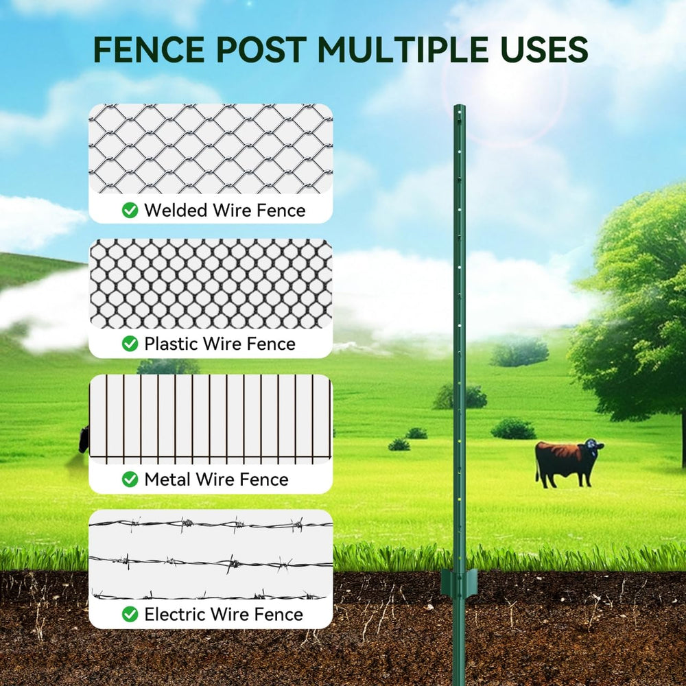HuaSheWJ 4ft post beside ruler showing scale and size suitability