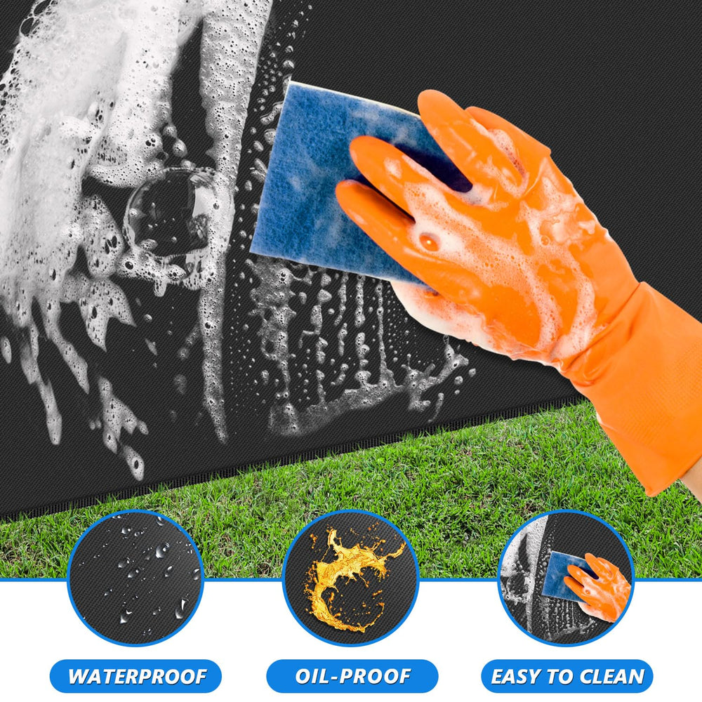 Huchiz compact folded mat ready for storage and easy transport