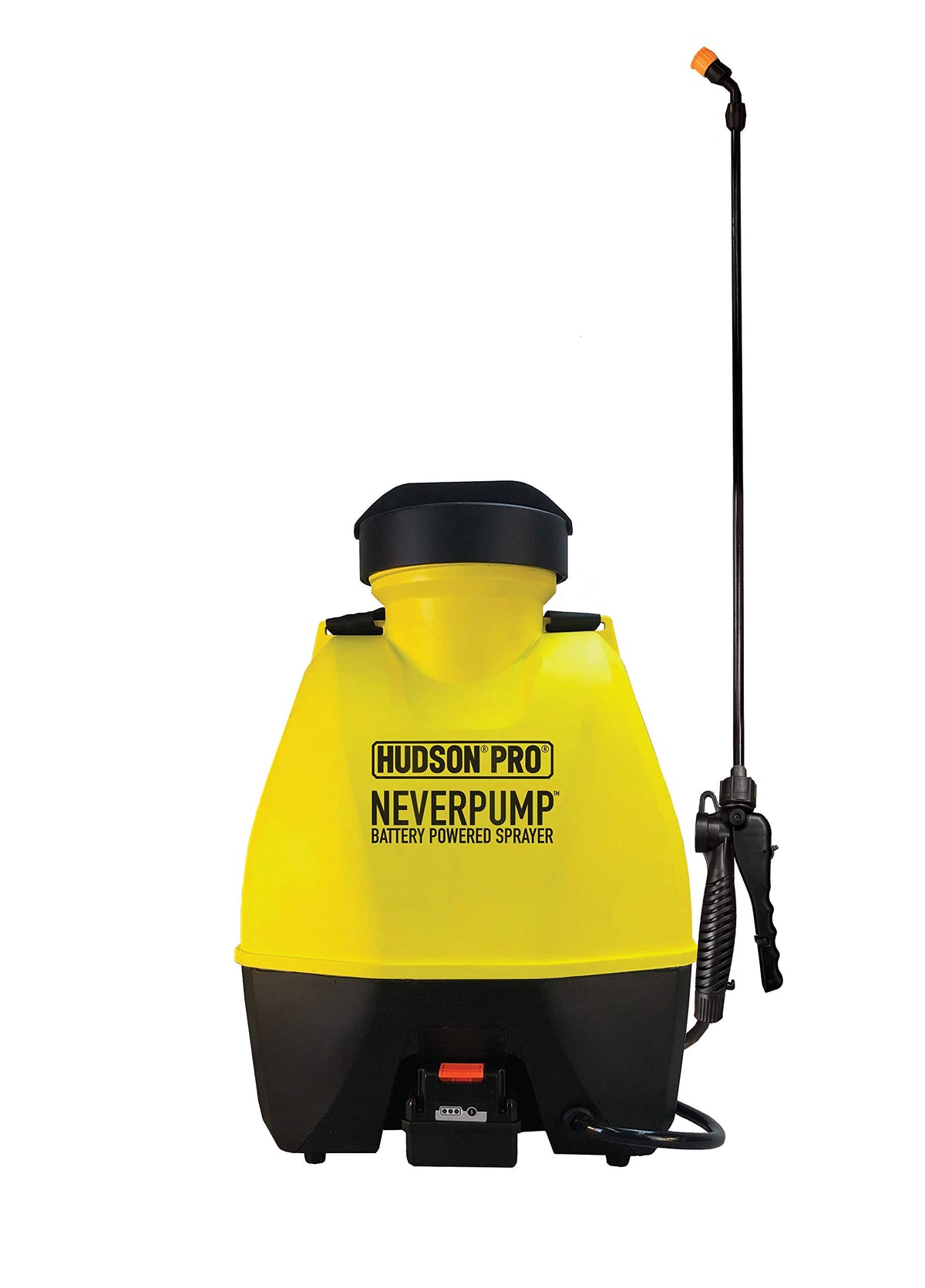 HUDSON front view of Bak-Pak sprayer showing tank and straps benefit portability
