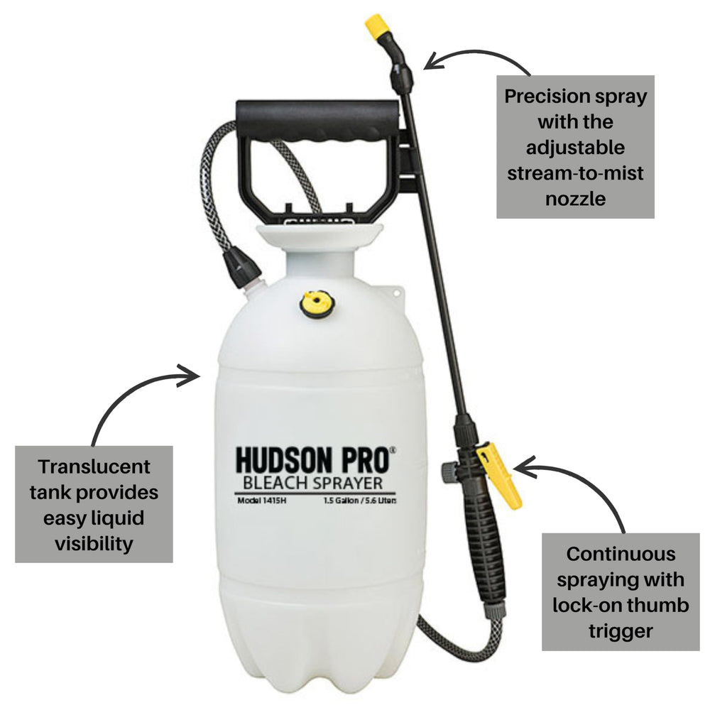 Hudson translucent tank showing liquid level for safe fill monitoring