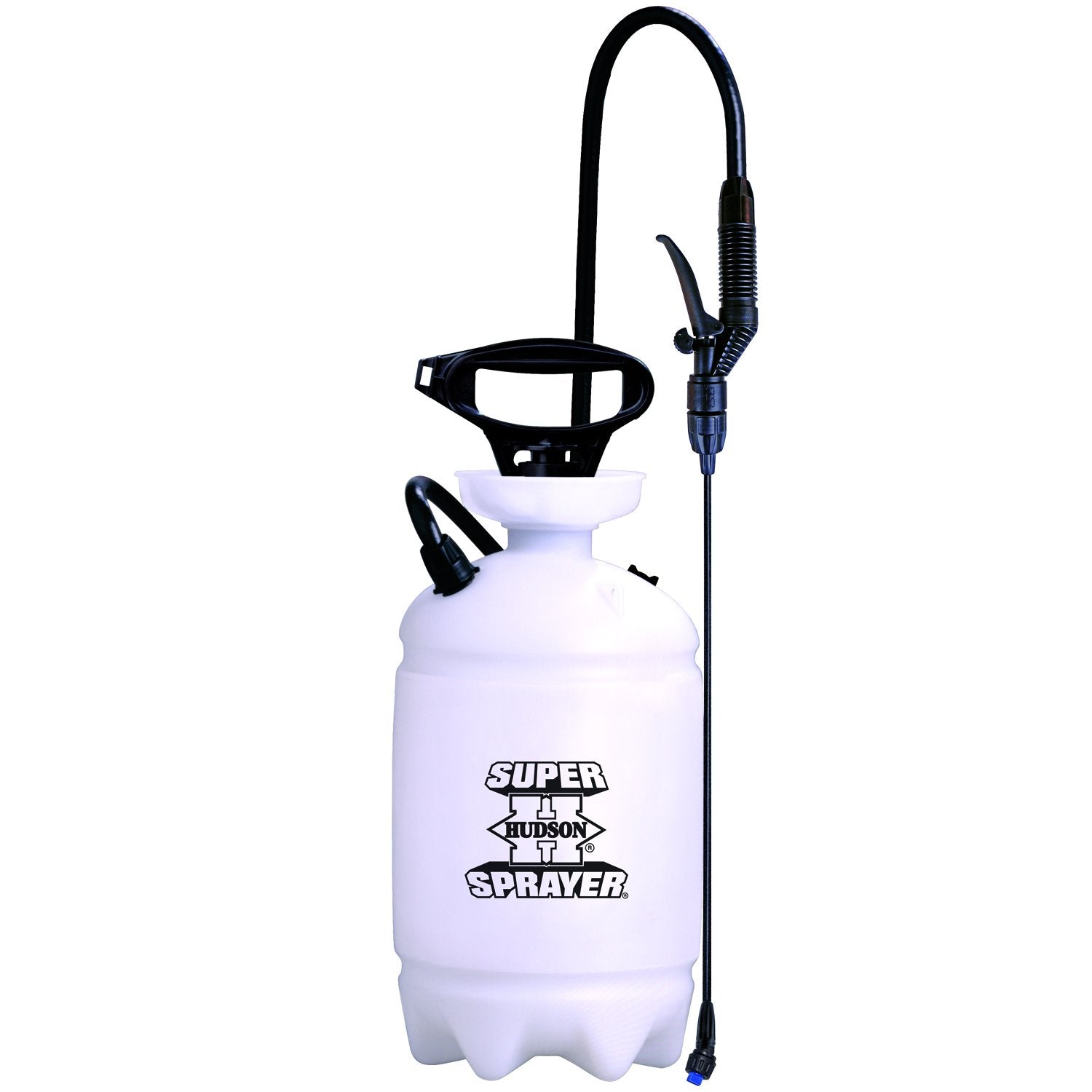 Hudson Super Sprayer front view showing tank and funnel top for easy refills