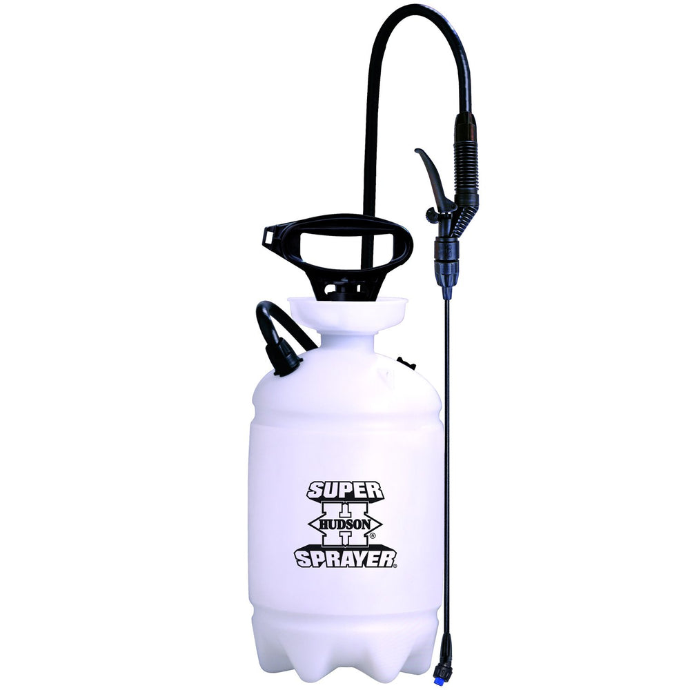 Hudson Super Sprayer front view showing tank and funnel top for easy refills