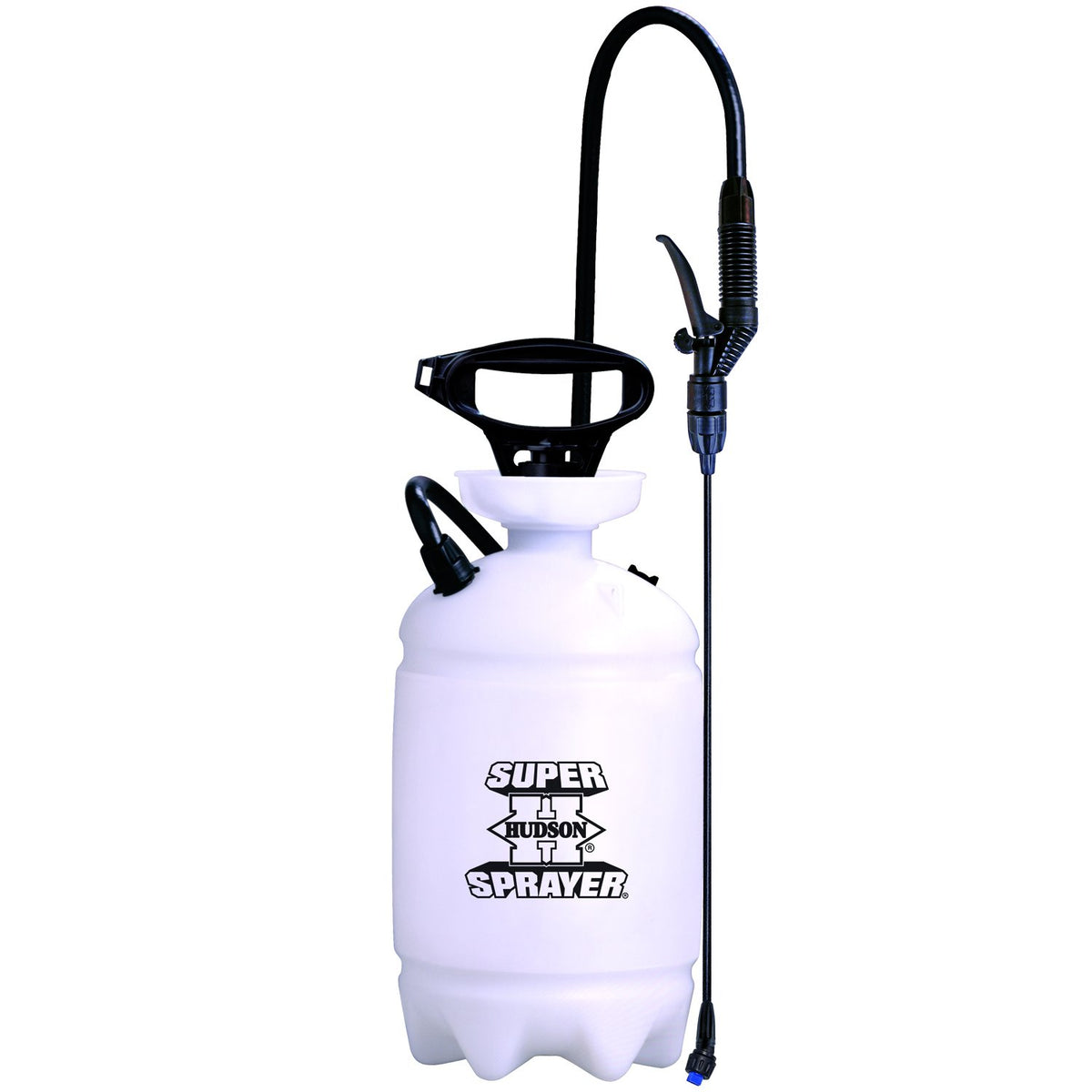 Hudson Super Sprayer front view showing tank and funnel top for easy refills