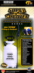 Hudson Super Sprayer close-up of wand and Kem-Oil braided hose for durable control