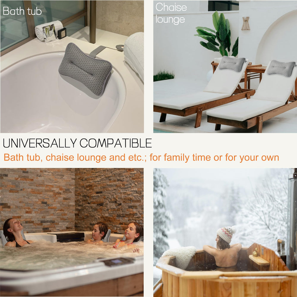 Hugabow lifestyle shot poolside with pillows illustrating relaxed spa comfort