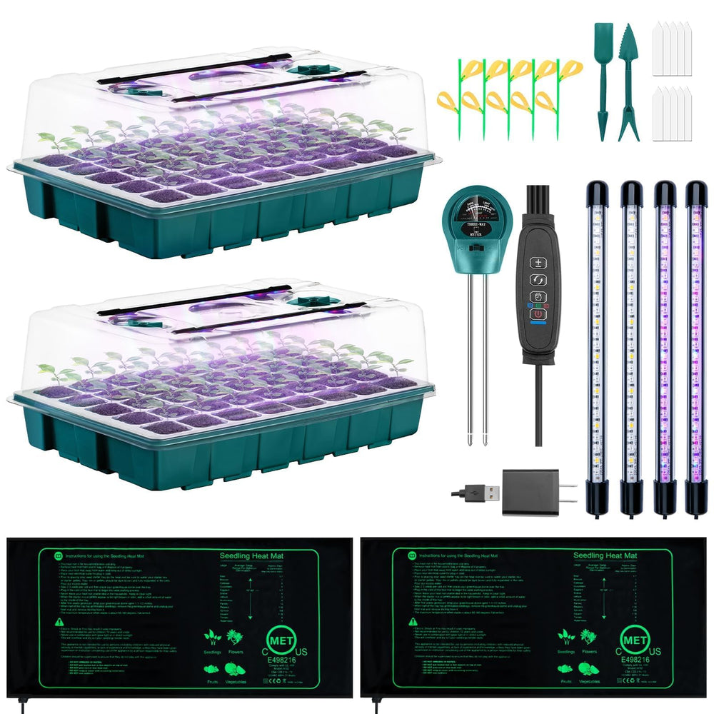 Hugbow front packaging of the 80-cell starter kit showing included components and benefit of organization