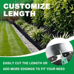 H HUGELEAF installed along flower bed creating tidy separation and weed control benefit