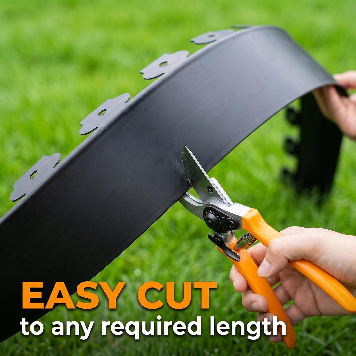 Hugeleaf package contents with 60ft edging and 60 spikes for complete kit benefit