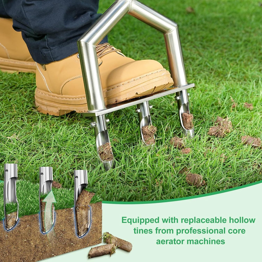 hugeneroy assembled aerator next to measuring tape showing full length for correct reach