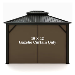 Hugline front view of brown gazebo replacement panel showing privacy
