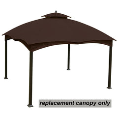 Hugline installed canopy on Allen Roth gazebo demonstrating secure coverage