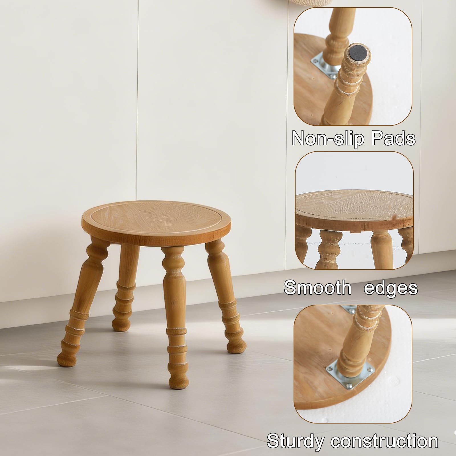 HuiDao stool in kitchen used as step showing safe 300 lb capacity benefit