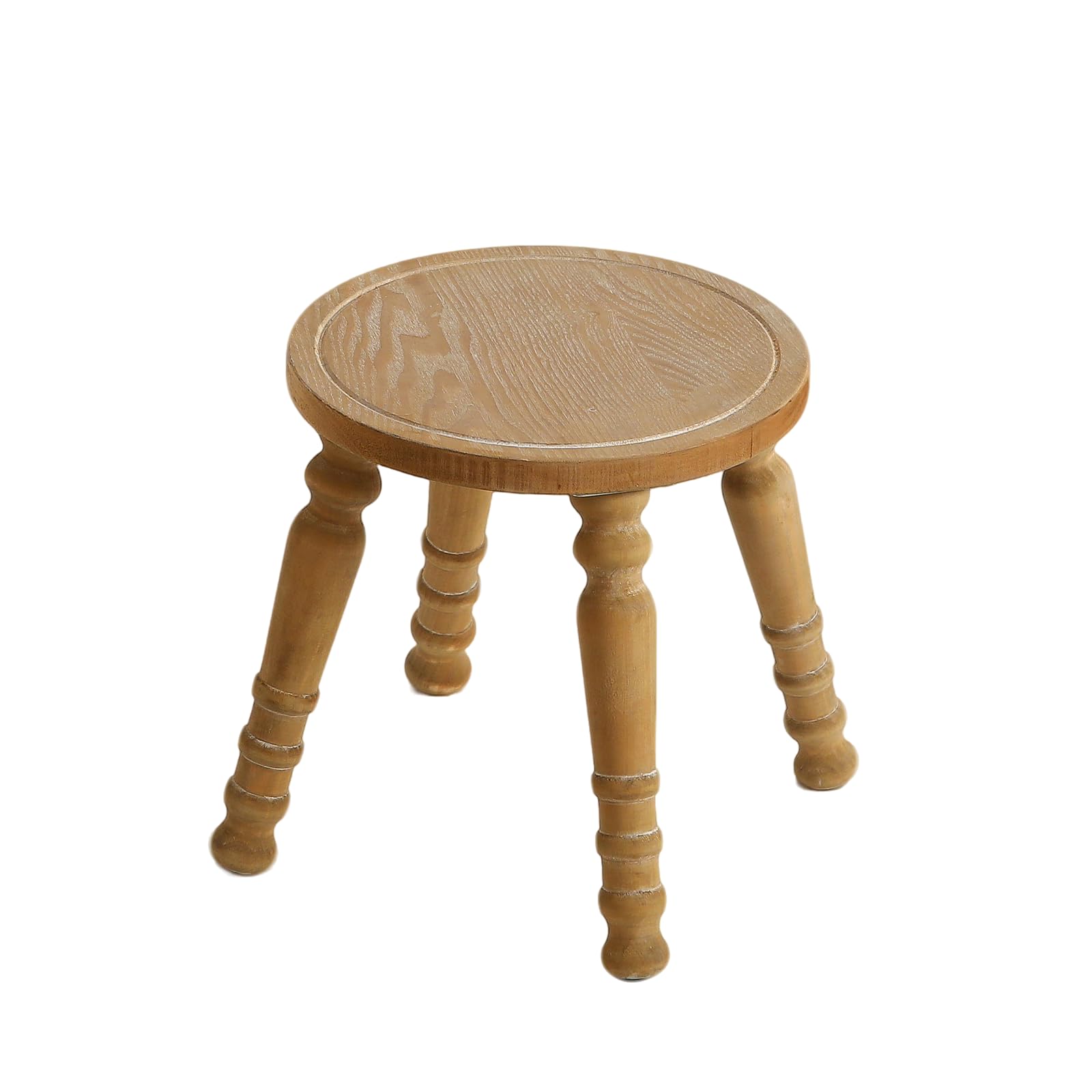 HuiDao stool styled in farmhouse bedroom demonstrating decorative and functional use