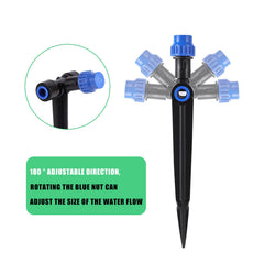 HUISUYTON double-ended dripper connecting two 1/4 inch tubes for inline runs