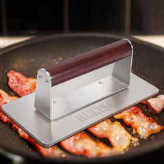 HULISEN side profile highlighting thin 2.5mm plate for fast, even heat transfer