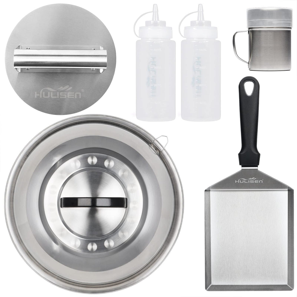 HULISEN kit layout with scale showing tool sizes and compact storage benefits