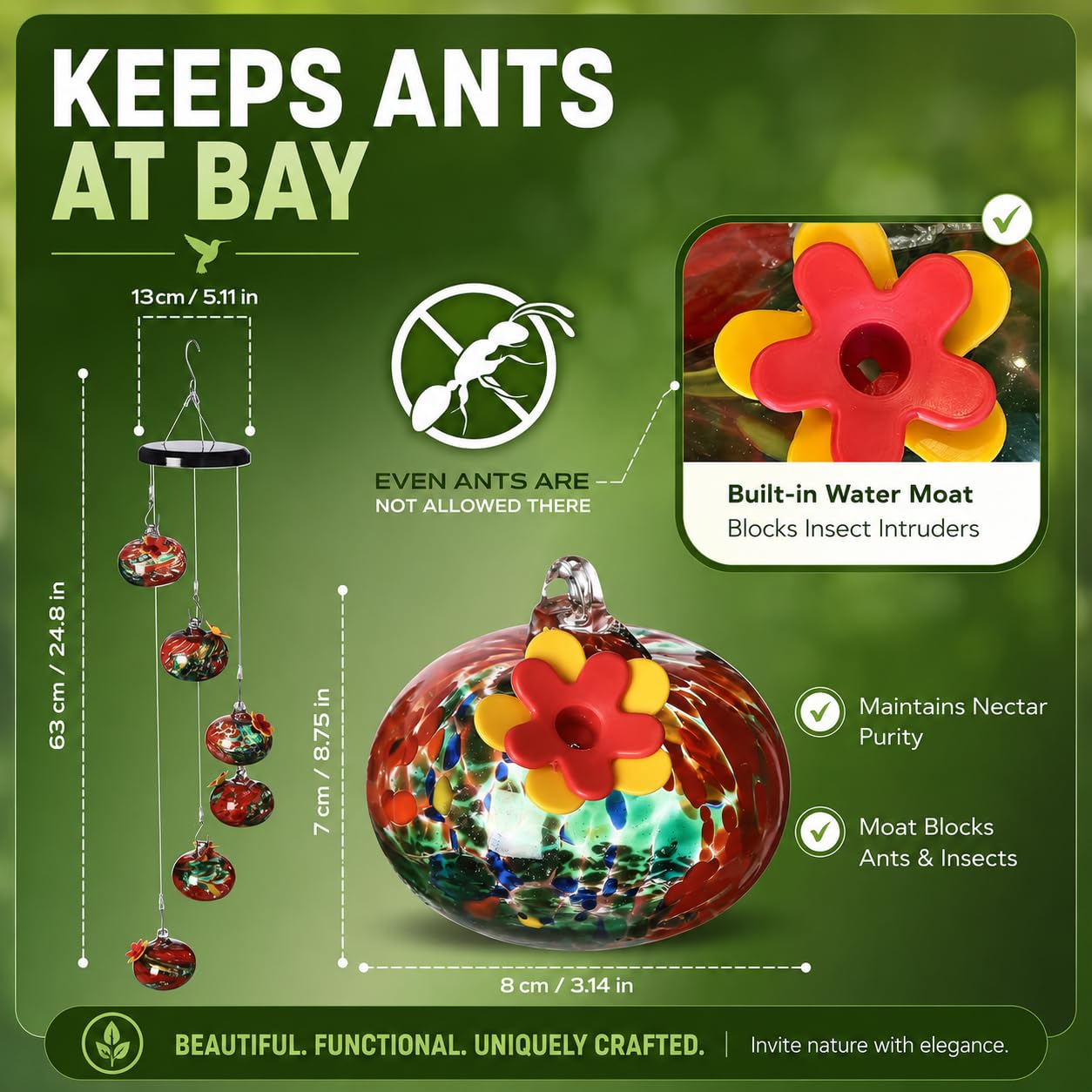 Humahua ant moat detail illustrating pest-resistant protection for nectar