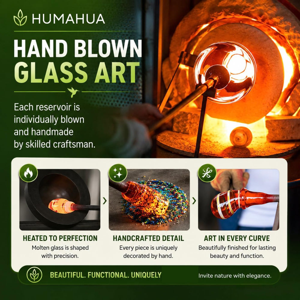 Humahua size comparison with hand to show large nectar capacity