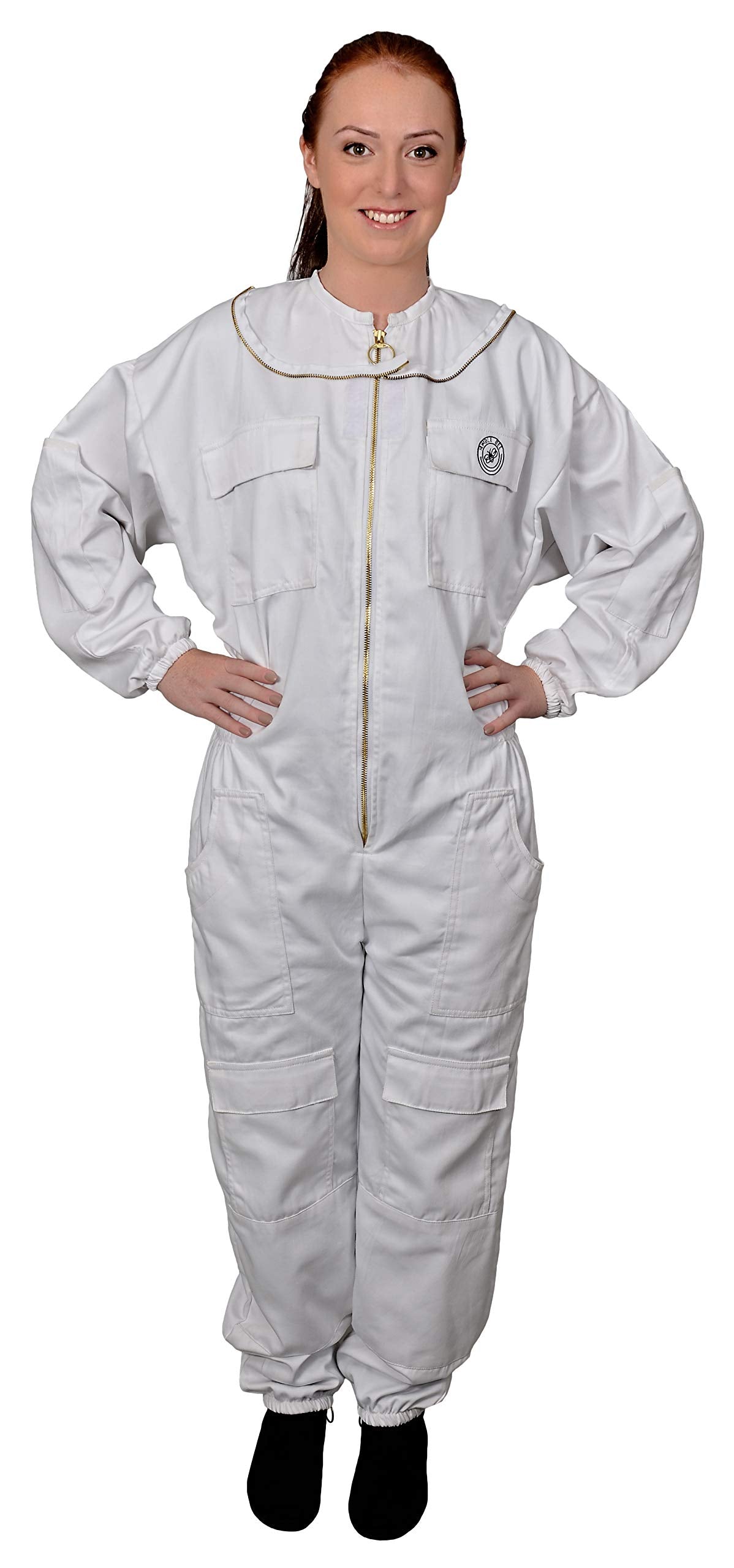 Humble Bee close-up of polycotton fabric and double stitching for long-lasting durability
