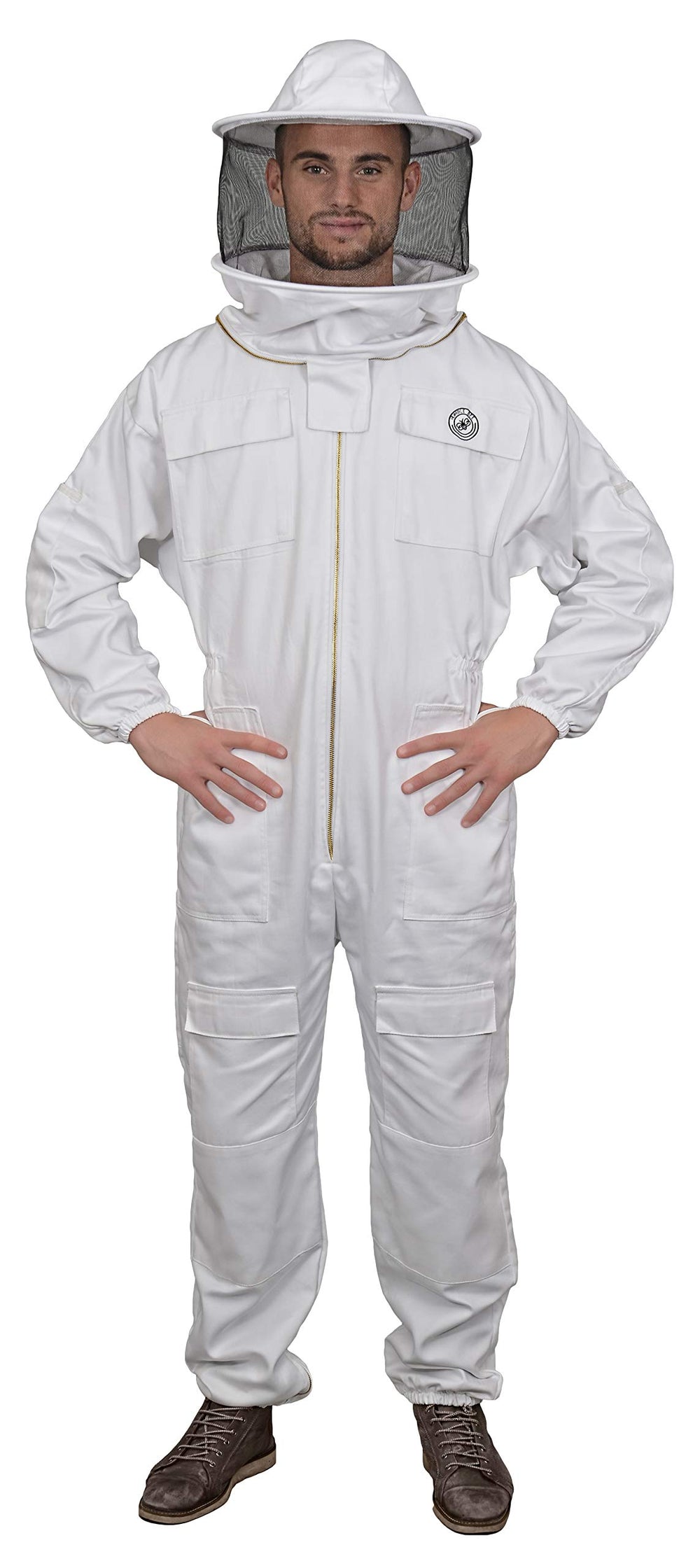 Humble Bee front view of full suit showing coverage and protective fit