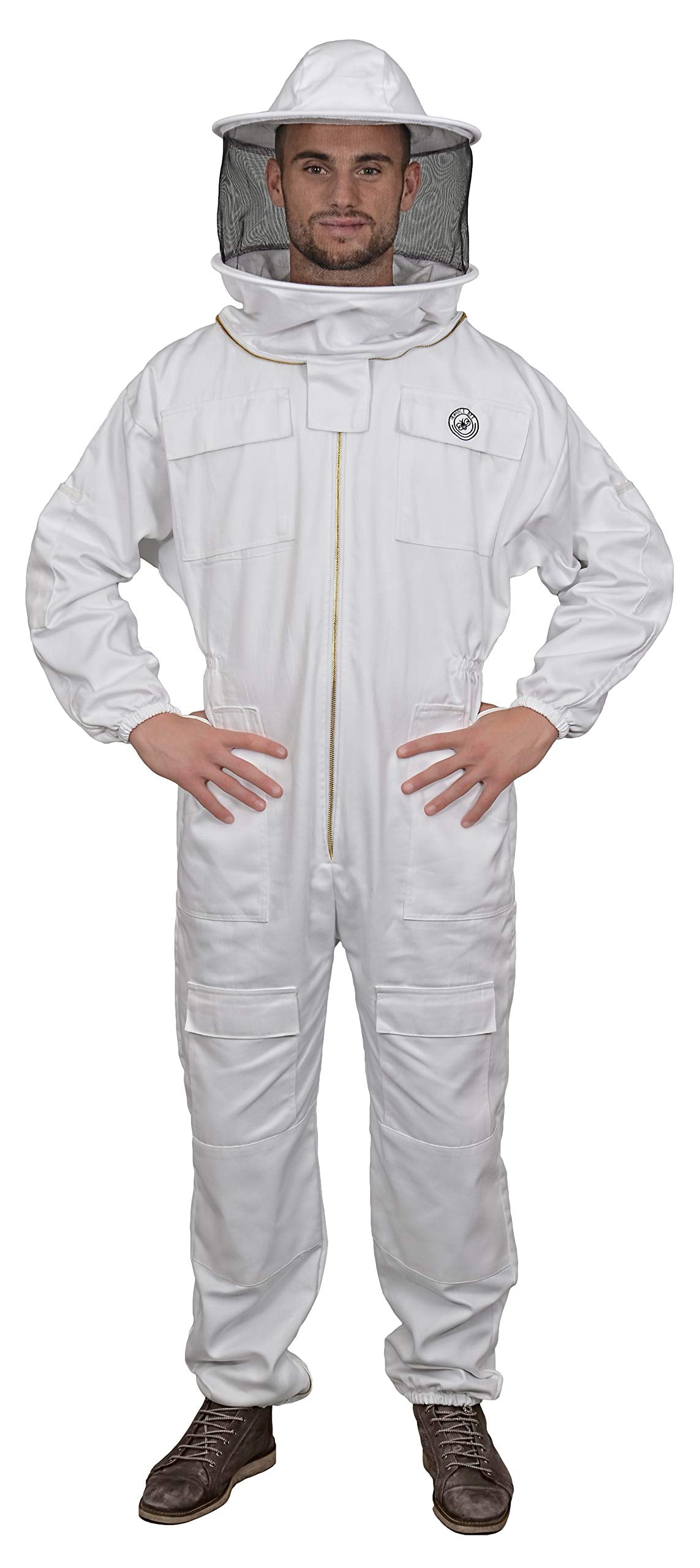 Humble Bee front view of full suit showing coverage and protective fit