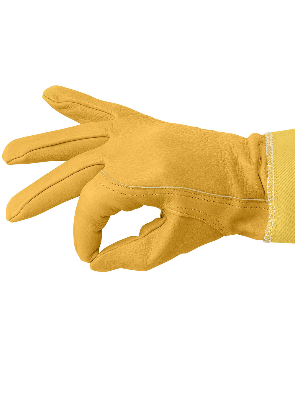 Humble Bee gloves in use inspecting a honey frame, offering control and sting safety